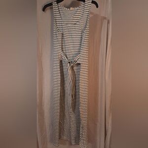 Striped Blue and White Women's Skirt